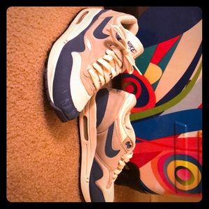 Never Worn/ Like🆕- Nike Air Max/ white&blue-SZ 7
